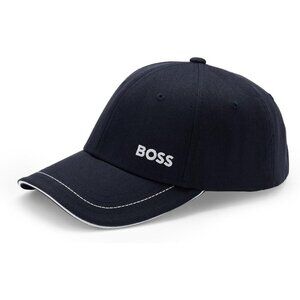 Boss Men's Dark Blue Imported Bold Logo Twill Baseball Classic Cap